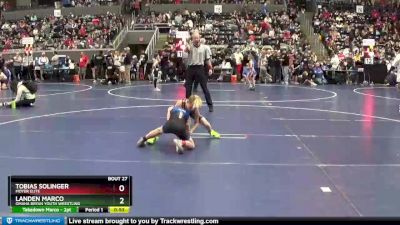 65 lbs Champ. Round 1 - Landen Marco, Omaha Bryan Youth Wrestling vs Tobias Solinger, Moyer Elite