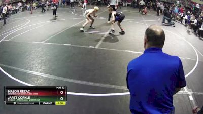 100 lbs Quarterfinal - Mason Rezac, Bennington Wrestling Club vs Jaret Corkle, O`Neill Leprechaun Wrestling