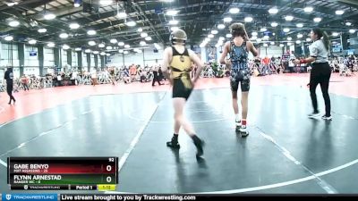 92 lbs Rd# 2 10:30am Friday - Gabe Benyo, Mat Assassins vs Flynn Arnestad, Ranger WC