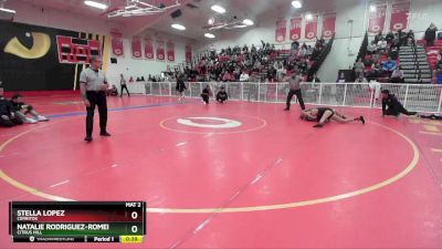 105 lbs Cons. Round 4 - Natalie Rodriguez-Romero, Citrus Hill vs Stella Lopez, Cerritos