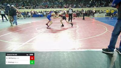 94 lbs Consi Of 16 #2 - Ka`imikai Williams, Moore vs Tripp Bishop, McLoud