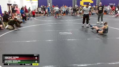 53 lbs Cons. Round 1 - Hayden Warlick, Blythewood Bengals vs Vincent Tatro, Carolina Reapers