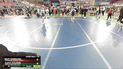 130 lbs Champ. Round 1 - Riley Hanrahan, Team Nazar Training Center vs Aleiya Cullinan, MATPAC Wrestling Club