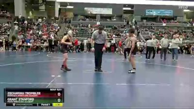 112 lbs Champ. Round 2 - Zechariah Tromblee, Nebraska Wrestling Academy vs Grant Stanford, Moen Wrestling Academy