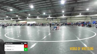 95 lbs Round Of 64 - Jai Robins, R.A.W. vs Jeremy Carver, Delta Wrestling Club, Inc