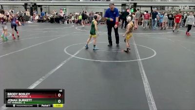 44 lbs Semis (4 Team) - Brody Bosley, U2 Upstate Uprising vs Jonah Burkett, Mat Warriors