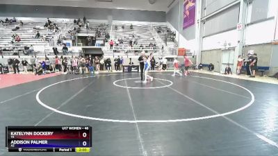 46 lbs Cons. Round 4 - Katelynn Dockery, TX vs Addison Palmer, AZ