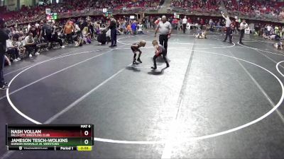 40 lbs Round 1 - Jameson Tesch-Wolkins, Gordon Rushville Jr. Wrestling vs Nash Vollan, Falls City Wrestling Club