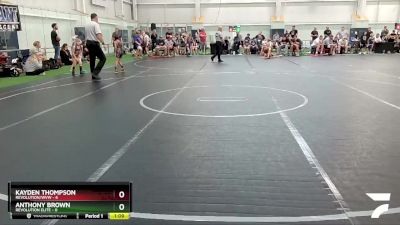 52 lbs Finals (2 Team) - Anthony Brown, Revolution Elite vs Kayden Thompson, Revolution/WVW