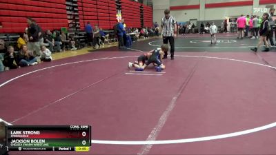 55 lbs Cons. Semi - Lark Strong, Stronghold vs Jackson Bolen, Chelsea Swarm Wrestling