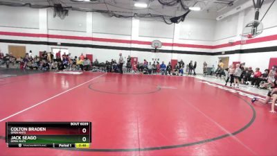 70 lbs Cons. Round 2 - Colton Braden, Open Mats vs Jack Seago, Open Mats