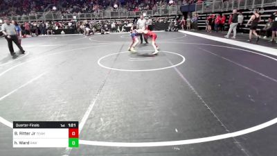 92 lbs Quarterfinal - Barry Ritter Jr, Team Oklahoma vs Hunter Ward, RHYNO ACADEMY Of WRESTLING