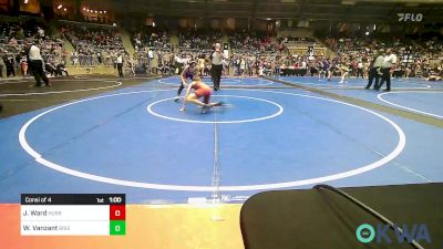 86 lbs Consi Of 4 - Jackson Ward, Hurricane Wrestling Academy vs Westin Vanzant, Bristow Youth Wrestling