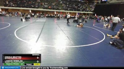 74 lbs Semifinal - Joshua Bratten, Big Game Wrestling Club vs Landon Wheelan, Waverly Area Wrestling Club