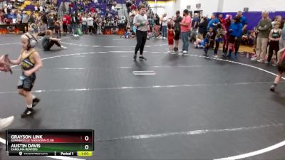 47 lbs Semifinal - Grayson Link, Summerville Takedown Club vs Austin Davis, Carolina Reapers