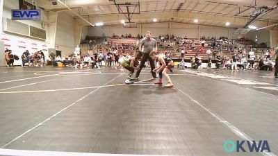 80 lbs Semifinal - Oakley Otwell, Honey Badgers Wrestling Club vs Tajuan Davis, Team Tulsa Wrestling Club