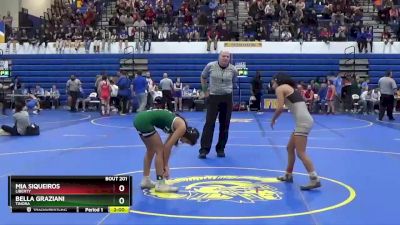 100 lbs Quarterfinal - Bella Graziani, TINORA vs Mia Siqueiros, Liberty