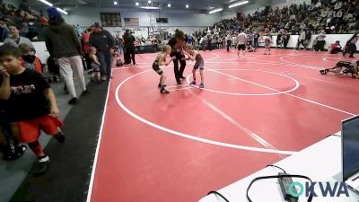 58 lbs Consi Of 8 #2 - Mason Woolman, Pryor Tigers vs Tyler Gipson, Brushy Wrestling Club