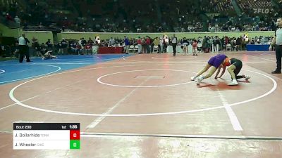 94 lbs Semifinal - Jazmin Dollarhide, Tonkawa vs Jaeden Wheeler, Chickasha Wrestling