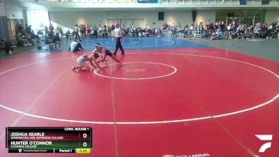 157 lbs Cons. Round 1 - Hunter O`Connor, Lycoming College vs Joshua Searle, Washington And Jefferson College