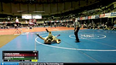 150 lbs Quarterfinals (16 Team) - Brendan Rasmussen, Riverbend vs Charles Perrin, Delaware Military Acad (DE)