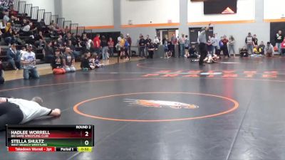 GB-1 lbs Round 2 - Hadlee Worrell, Big Game Wrestling Club vs Stella Shultz, West Branch Wrestling