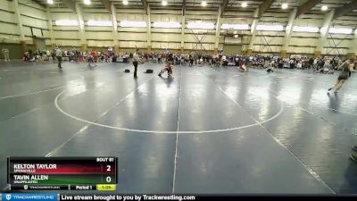 129 lbs Champ. Round 2 - Kelton Taylor, Springville vs Tavin Allen, Unaffiliated