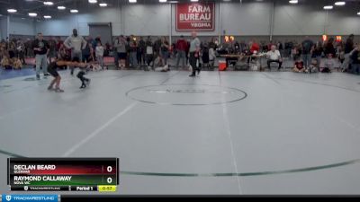 62 lbs Champ. Round 1 - Declan Beard, Glenvar vs Raymond Callaway, Nova WC