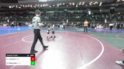 37 lbs Quarterfinal - Carmelo Luciano, Saddle Brook vs Sebastian Melendez, Scotch Plains - Fanwood