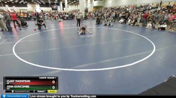 82 lbs Champ. Round 1 - Odin Duncombe, MN vs Clint Thompson, NE