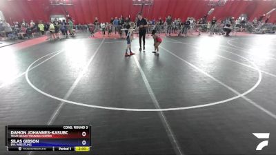 84 lbs Cons. Round 3 - Damon Johannes-Kasuboski, Team Nazar Training Center vs Silas Gibson, BYA Wrestling