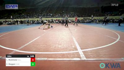 119 lbs Consi Of 8 #1 - Lucas McAllister, Sallisaw Takedown Club vs Eli Boggan, Team Tulsa Wrestling Club