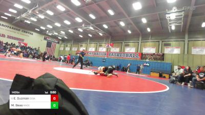 140 lbs Consi Of 16 #2 - Elijah Guzman, Cesar Chavez vs Malaky Beas, Madera South