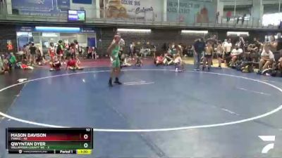 85 lbs Quarterfinals (8 Team) - Mason Davison, TNWCC vs Qwyntan Dyer, Williamson County WC