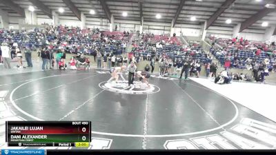 115 lbs Champ. Round 3 - Jakailei Lujan, Uintah vs Dani Alexander, Mountain Crest