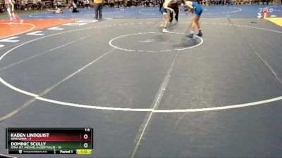 115 lbs Finals (8 Team) - Kaden Lindquist, Owatonna vs Dominic Scully, STMA (St. Michael/Albertville)