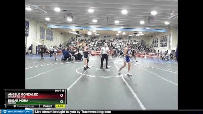 120 lbs Champ. Round 1 - Angelo Gonzalez, Corona Del Mar vs EDGAR MORA, Mayfair