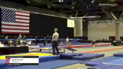 Sarah Hirsch - Double Mini Trampoline, High Energy - 2021 USA Gymnastics Championships