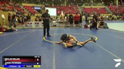 98 lbs Cons. Semi - Declan Keller, KS vs Jaxon Petersen, NE