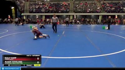 60 lbs Round 1 - Sully Samp, Fergus Falls vs Ruger Hoveland, Riverhawk Wrestling Club