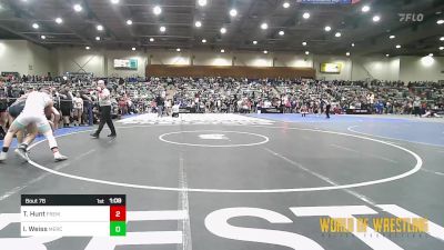 157 lbs Round Of 32 - Treyson Hunt, Fremont Wrestling Club vs Isaiah Weiss, Merced Bears WC