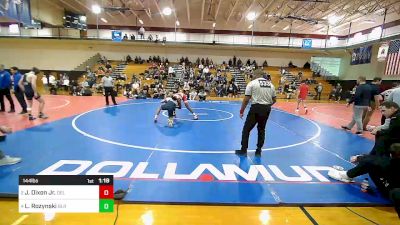 144 lbs Final - Jamar Dixon Jr., Delsea vs Logan Rozynski, Blair Academy