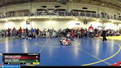 45 lbs Quarterfinal - Waylon Schmith, Dragon Wrestling Club vs Roman Pedigo, Contenders Wrestling Academy