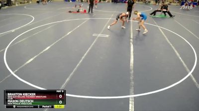 138 lbs Cons. Round 5 - Mason Deutsch, New Prague Wrestling vs Braxton Kiecker, New Ulm Rolling Thunder Wrestling Club