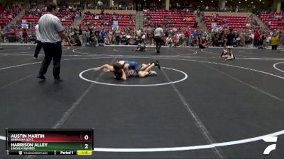 120 lbs Quarterfinal - Austin Martin, Nebraska Boyz vs Harrison Alley, Lincoln Squires