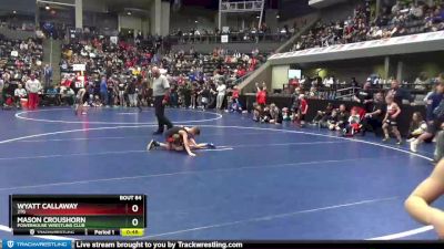 55 lbs Cons. Round 3 - Wyatt Callaway, 2TG vs Mason Croushorn, Powerhouse Wrestling Club