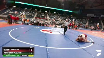 130 lbs Quarterfinal - Johana Saavedra, Evanston vs Remington Aullman, Star Valley