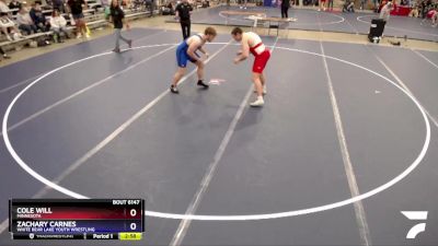 285 lbs 5th Place Match - Cole Will, Minnesota vs Zachary Carnes, White Bear Lake Youth Wrestling