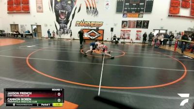 119 lbs Round 1 - Jaxson French, Cody Wrestling Club vs Cannon Boren, Thermopolis Wrestling Club