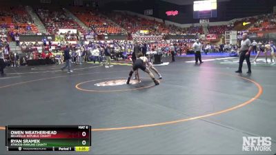 3-2-1A 144 Quarterfinal - Owen Weatherhead, Belleville-Republic County vs Ryan Sramek, Atwood-Rawlins County